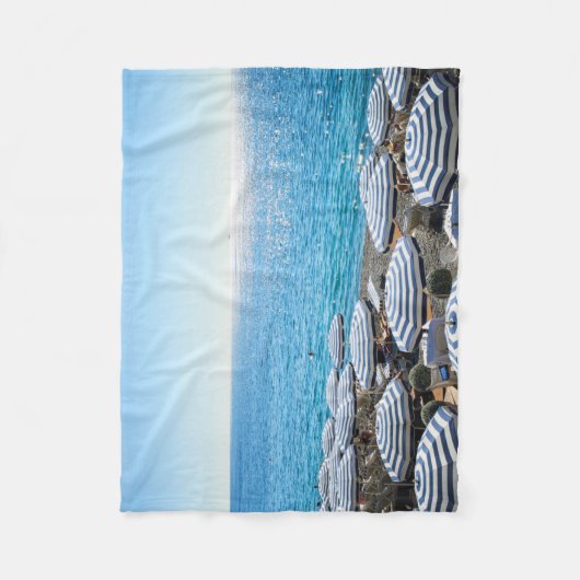 Kustlijn | Frans Riviera, Nice Frankrijk Fleece Deken (Voorkant)