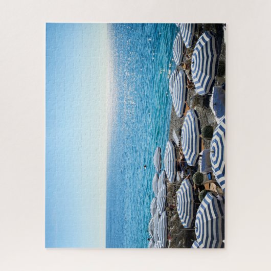 Kustlijn | Frans Riviera, Nice Frankrijk Legpuzzel (Verticaal)