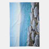 Kustlijn | Frans Riviera, Nice Frankrijk Theedoek (Verticaal)