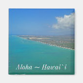 Kustlijn Hawaii Beach Magneet (Voorkant)