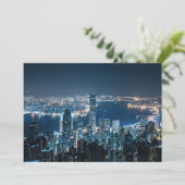 Kustlijn | Hong Kong Island, Azië Bedankkaart (Staand voorkant)