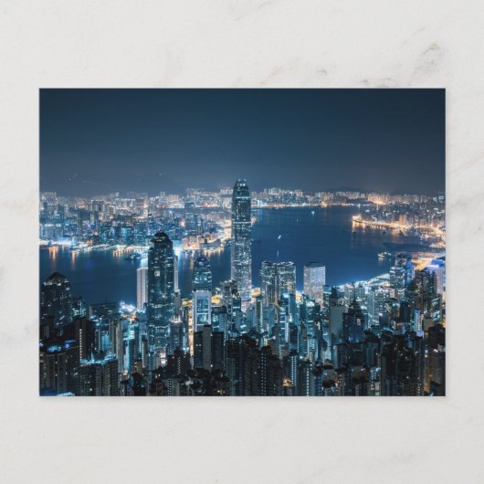 Kustlijn | Hong Kong Island, Azië Briefkaart (Voorkant)