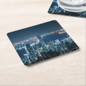 Kustlijn | Hong Kong Island, Azië Kartonnen Onderzetters (Schuin)