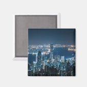 Kustlijn | Hong Kong Island, Azië Magneet (Voorkant / Achterkant)