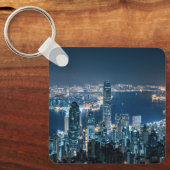 Kustlijn | Hong Kong Island, Azië Sleutelhanger (Voorkant)