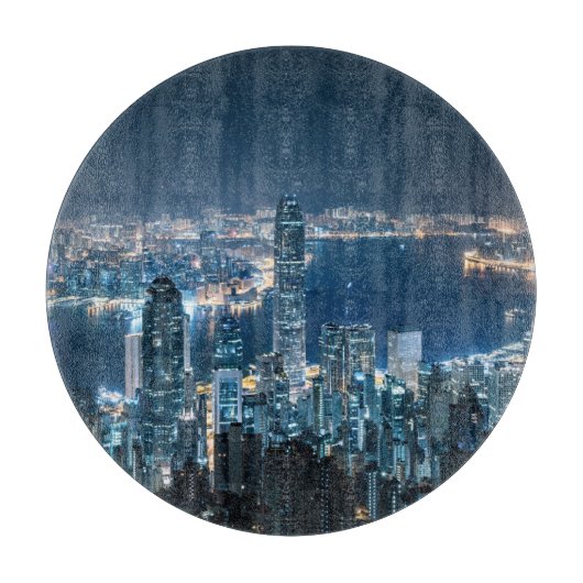 Kustlijn | Hong Kong Island, Azië Snijplank (Voorkant)