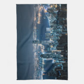 Kustlijn | Hong Kong Island, Azië Theedoek (Verticaal)