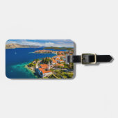 Kustlijn | Korcula Town, Korcula Island, Kroatië Bagagelabel (Voorkant horizontaal)