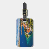 Kustlijn | Korcula Town, Korcula Island, Kroatië Bagagelabel (Voorkant verticaal)