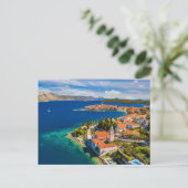Kustlijn | Korcula Town, Korcula Island, Kroatië Briefkaart (Staand voorkant)