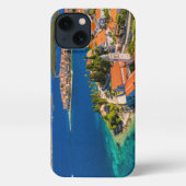 Kustlijn | Korcula Town, Korcula Island, Kroatië iPhone Hoesje (Achterkant)