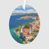Kustlijn | Korcula Town, Korcula Island, Kroatië Ornament (voorkant)