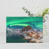 Kustlijn | Lofoten-eilanden, Hamnoy, Noorwegen Bedankkaart (Staand voorkant)