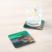 Kustlijn | Lofoten-eilanden, Hamnoy, Noorwegen Bier Onderzetter (Rechterzijde)