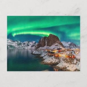 Kustlijn   Lofoten-eilanden, Hamnoy, Noorwegen Briefkaart