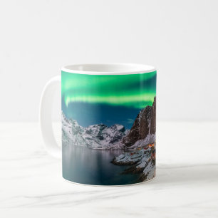 Kustlijn Lofoten-eilanden, Hamnoy, Noorwegen Koffiemok