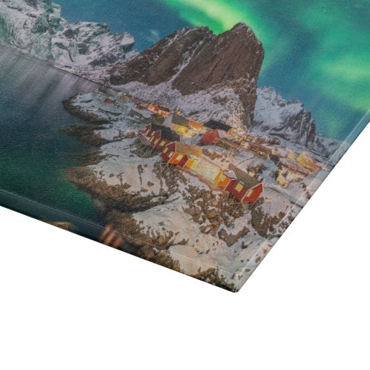 Kustlijn | Lofoten-eilanden, Hamnoy, Noorwegen Snijplank (Hoek)