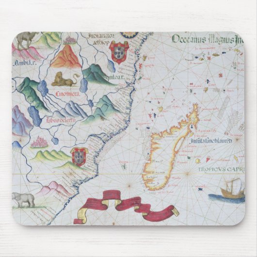Kustlijn Madagaskar en Oost-Afrika Muismat (Voorkant)