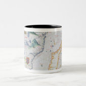 Kustlijn Madagaskar en Oost-Afrika Tweekleurige Koffiemok (Center)