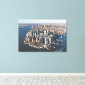 Kustlijn | Manhattan, New York City Canvas Afdruk (Insitu (Houten vloer))