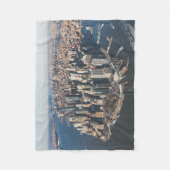 Kustlijn | Manhattan, New York City Fleece Deken (Voorkant)