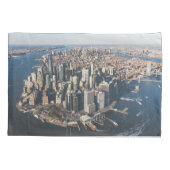 Kustlijn | Manhattan, New York City Kussensloop (Achterkant)