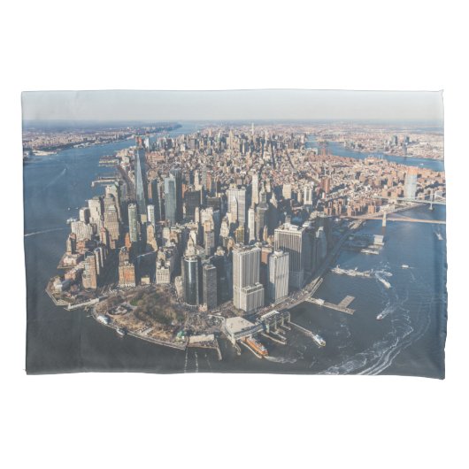 Kustlijn | Manhattan, New York City Kussensloop (Voorkant)