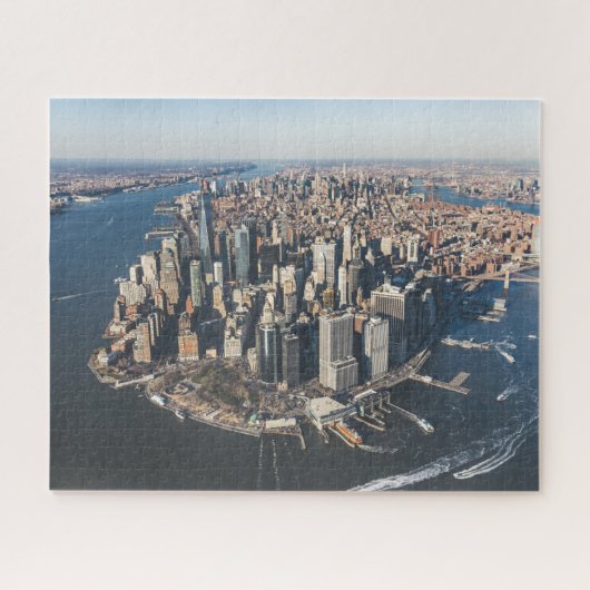 Kustlijn | Manhattan, New York City Legpuzzel (Horizontaal)
