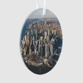 Kustlijn | Manhattan, New York City Ornament (voorkant)