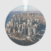 Kustlijn | Manhattan, New York City Ornament (achterkant)