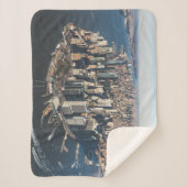 Kustlijn | Manhattan, New York City Sherpa Deken (Voorkant)