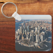 Kustlijn | Manhattan, New York City Sleutelhanger (Voorkant)