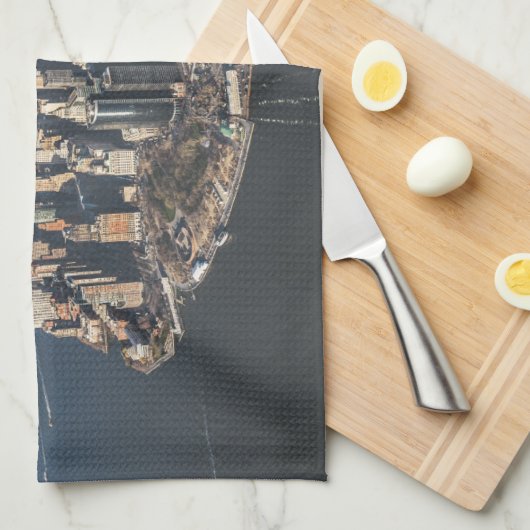 Kustlijn | Manhattan, New York City Theedoek (Quarter Fold)