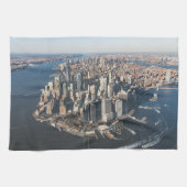 Kustlijn | Manhattan, New York City Theedoek (Horizontaal)