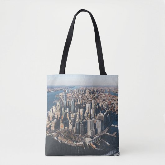Kustlijn | Manhattan, New York City Tote Bag (Voorkant)