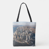 Kustlijn | Manhattan, New York City Tote Bag (Achterkant)