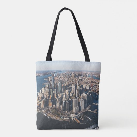 Kustlijn | Manhattan, New York City Tote Bag (Achterkant)