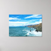 Kustlijn | Marin Headlands, Californië Canvas Afdruk (Voorkant)