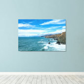 Kustlijn | Marin Headlands, Californië Canvas Afdruk (Insitu (Houten vloer))