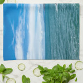 Kustlijn | Marin Headlands, Californië Theedoek (Gevouwen)