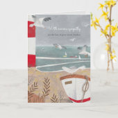 Kustlijn met grijze afbeelding van zeegras kaart (Gele Bloem)