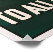 Kustlijn naar alle delen van de wereldreis Poste Poster (Hoek)