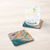 Kustlijn | Napels Italië Bier Onderzetter (Rechterzijde)