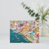 Kustlijn | Napels Italië Briefkaart (Staand voorkant)