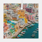 Kustlijn | Napels Italië Glas Ornament (Achterkant)