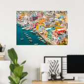 Kustlijn | Napels Italië Poster (Thuiskantoor)