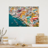 Kustlijn | Napels Italië Poster (Keuken)