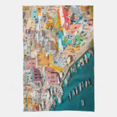 Kustlijn | Napels Italië Theedoek (Verticaal)