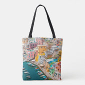 Kustlijn | Napels Italië Tote Bag (Achterkant)