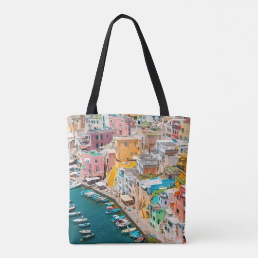 Kustlijn | Napels Italië Tote Bag (Achterkant)